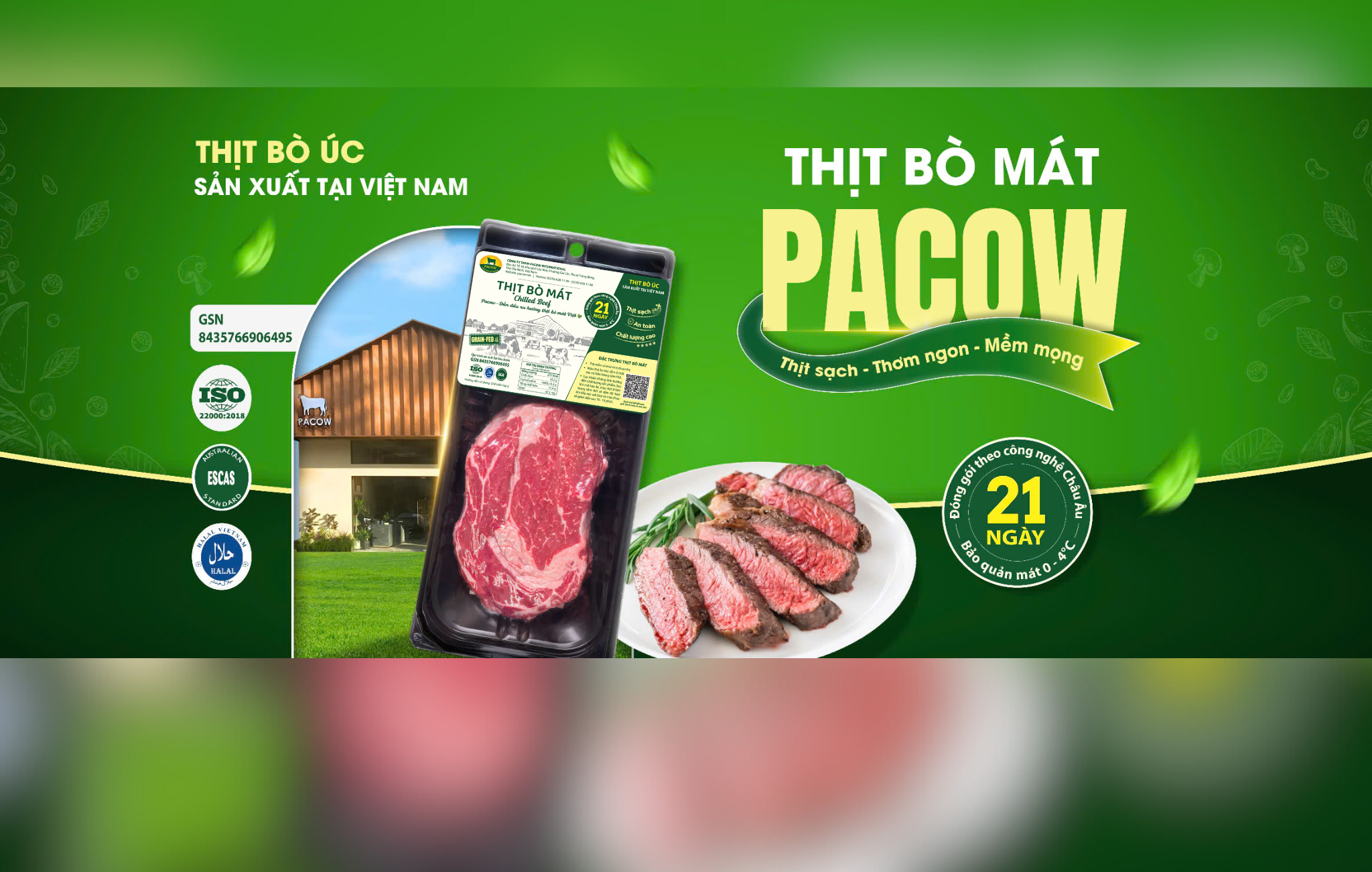 Thịt bò mát Pacow - thơm hơn, ngọt hơn, tươi hơn 