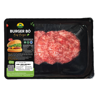BURGER BÒ PACOW 250G (4 MIẾNG)