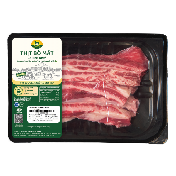 DẺ SƯỜN BÒ PACOW 250G