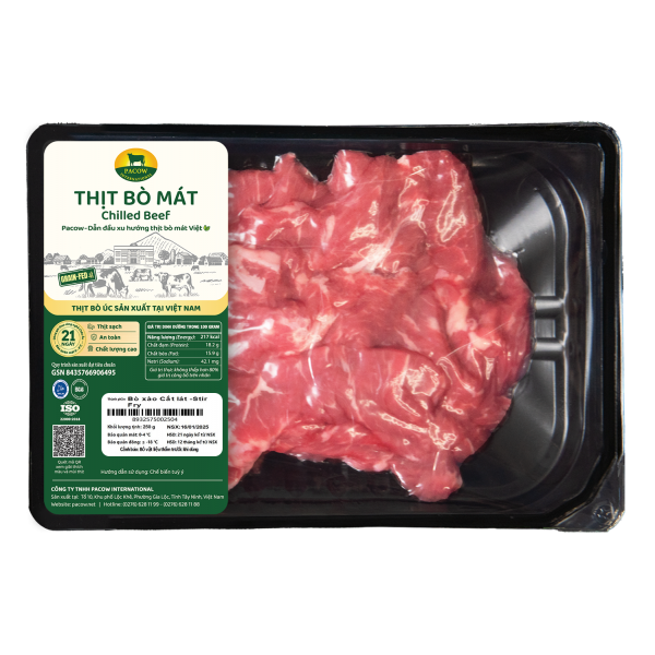 THỊT BÒ XÀO PACOW 250G