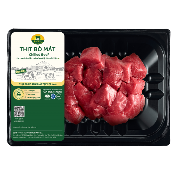THỊT BÒ PACOW CẮT KHỐI LÚC LẮC 250G