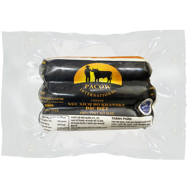 XÚC XÍCH BÒ KRANSKY ĐẶC BIỆT PACOW 200G