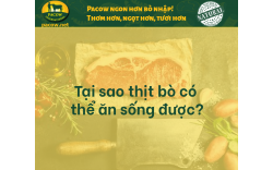 TẠI SAO THỊT BÒ CÓ THỂ ĂN SỐNG ĐƯỢC?