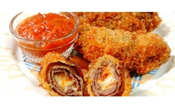 BÒ CUỘN PHÔ MAI CHIÊN XÙ THƠM NGON GIÒN GIỤM